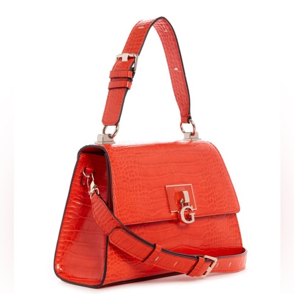 New GUESS Stephi Top-Handle Flap Bag - Picture 2 of 10